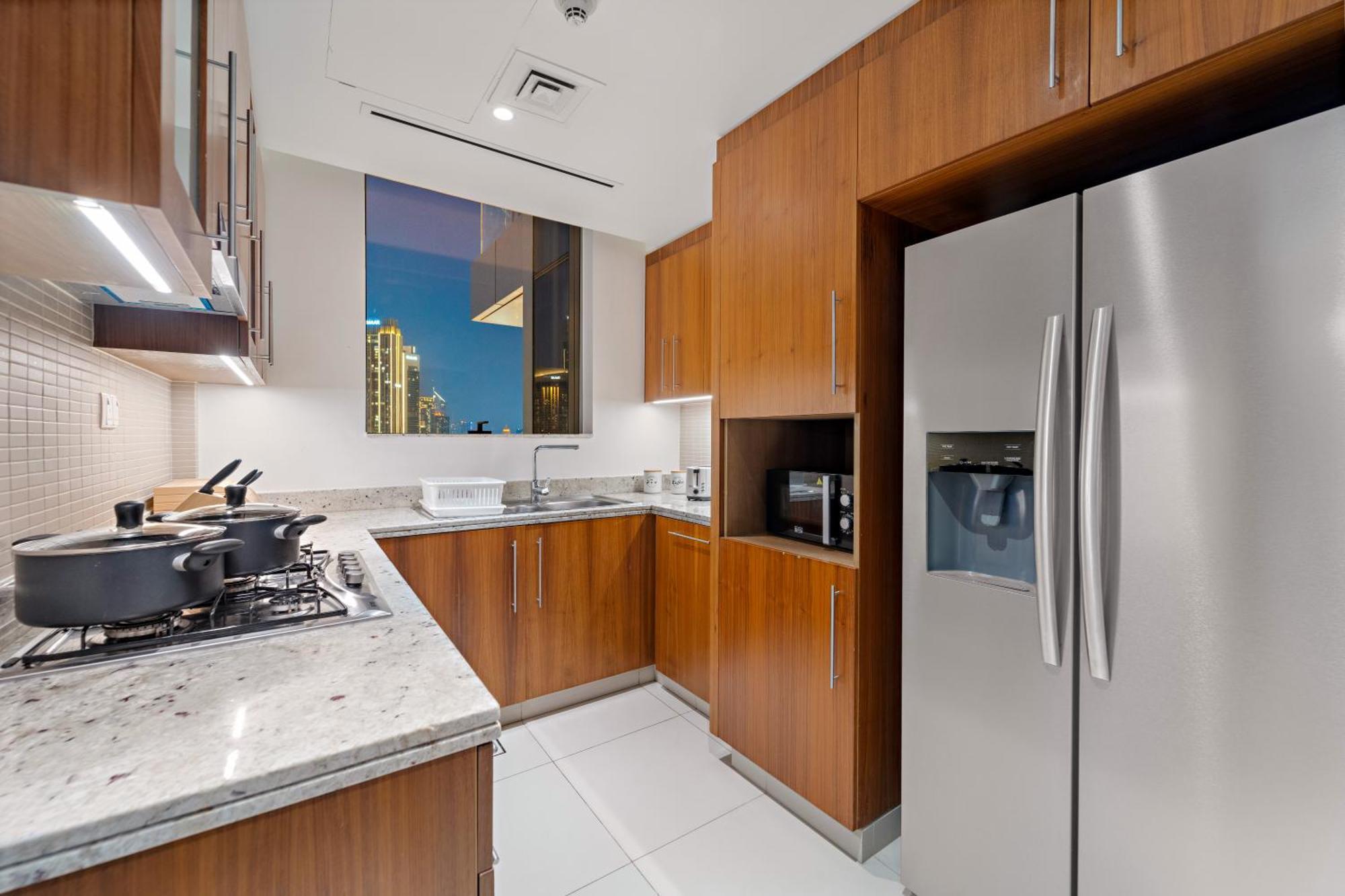 First Class 2Br With Full Burj Khalifa And Fountain View Дубай Экстерьер фото